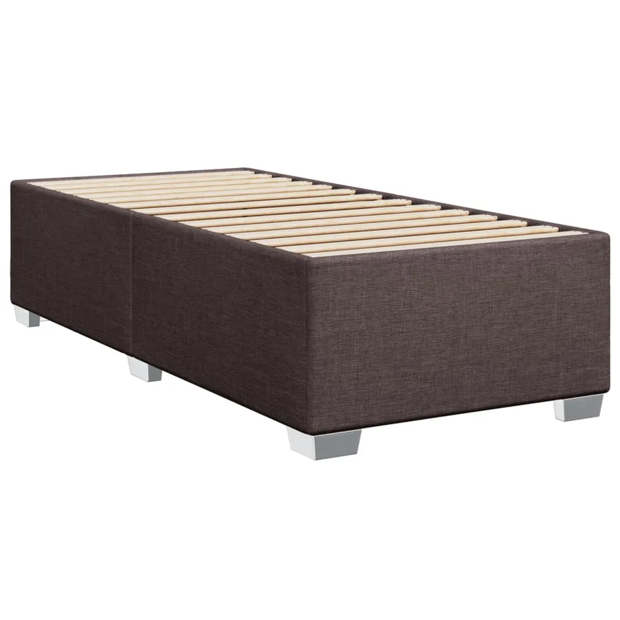 Sommier à lattes de lit avec matelas Marron foncé 80x200 cm - 8