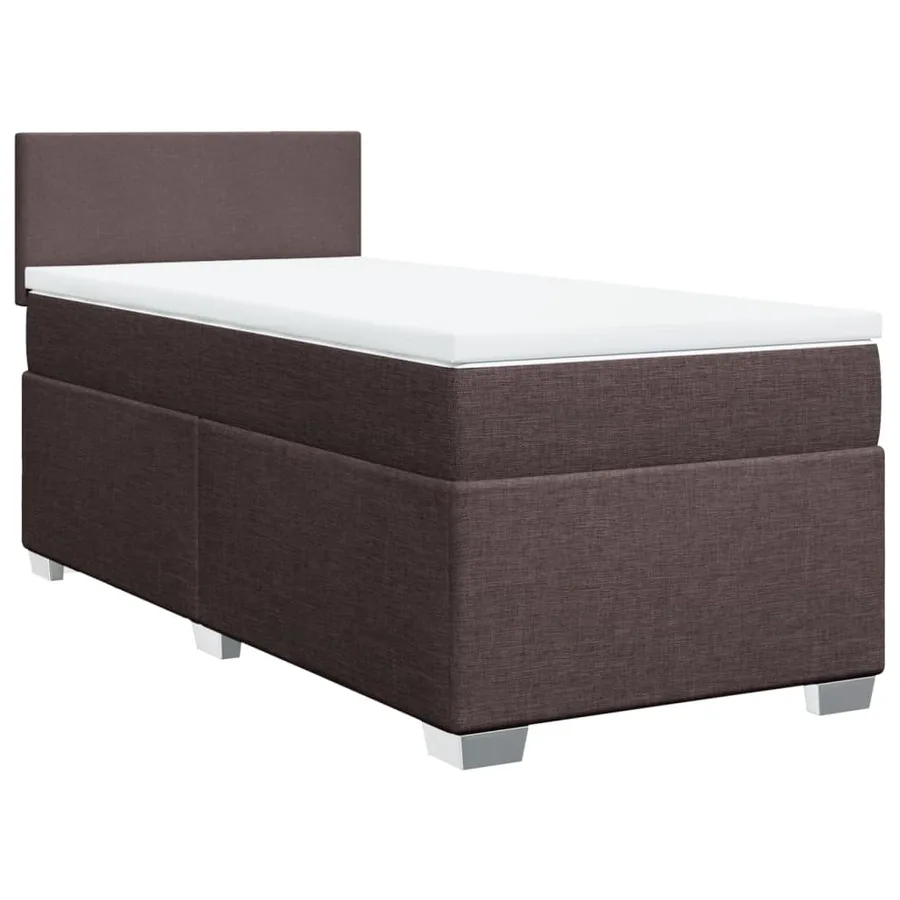 Sommier à lattes de lit avec matelas Marron foncé 80x200 cm - 3