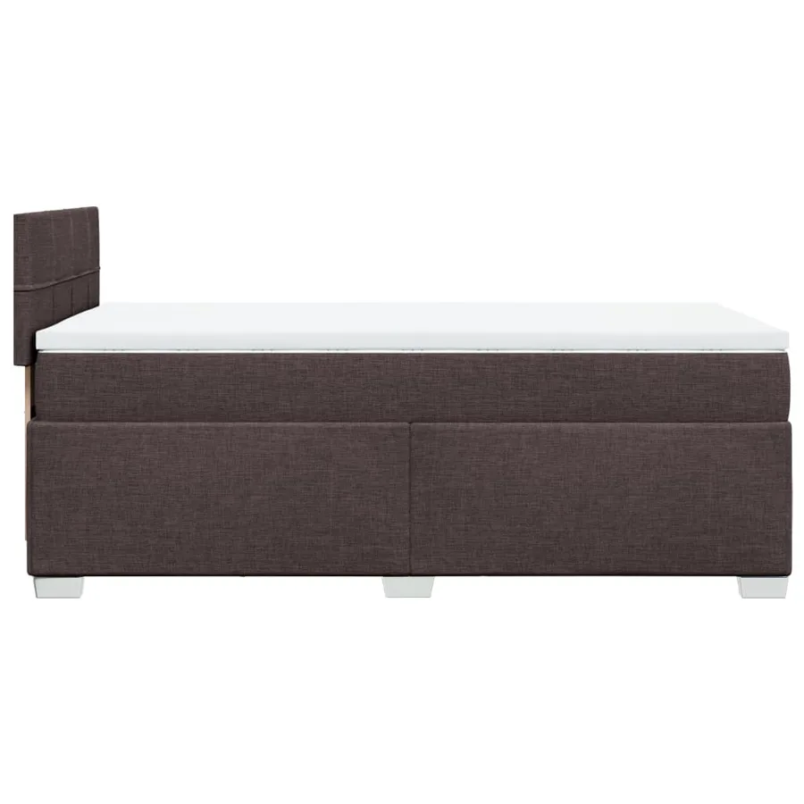 Sommier à lattes de lit avec matelas Marron foncé 80x200 cm - 11