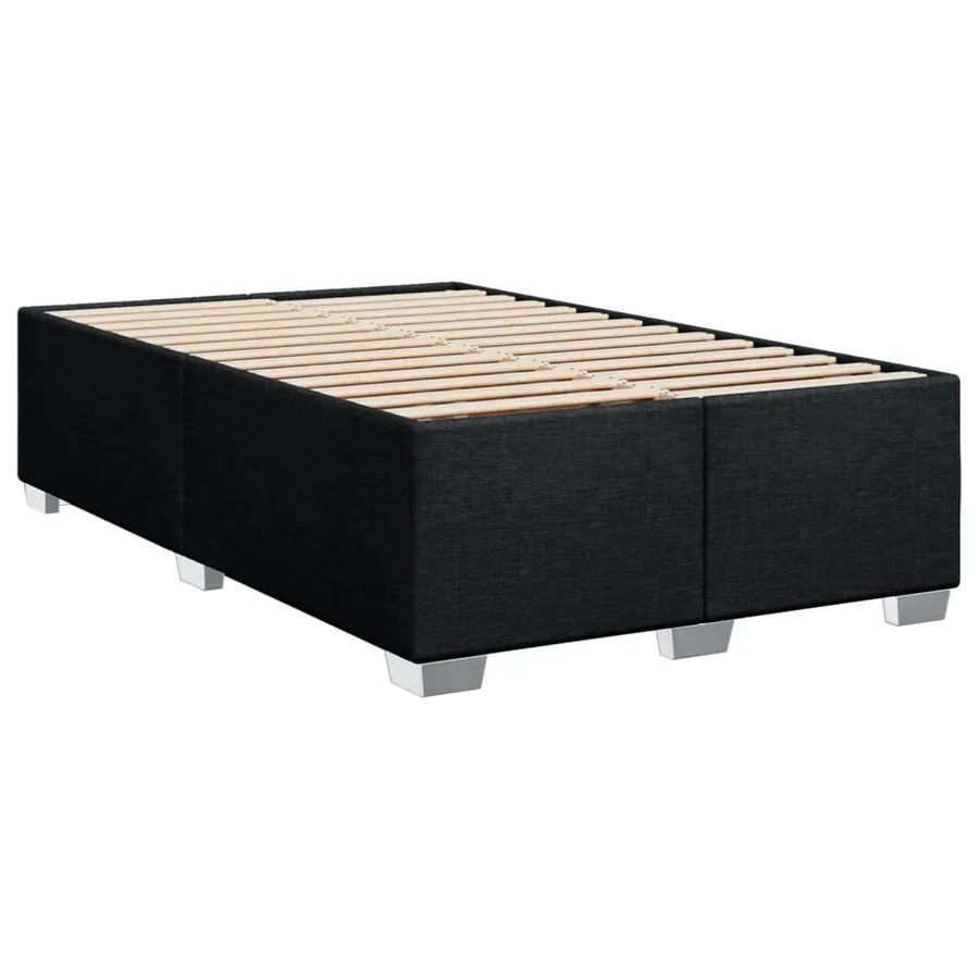 Sommier à lattes de lit et matelas Noir 80x200 cm Tissu - 8