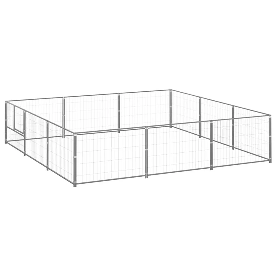 Chenil Argenté 9 m² Acier - 2
