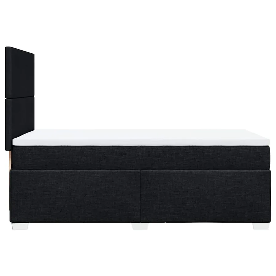 Sommier à lattes de lit et matelas Noir 80x200 cm Tissu - 11