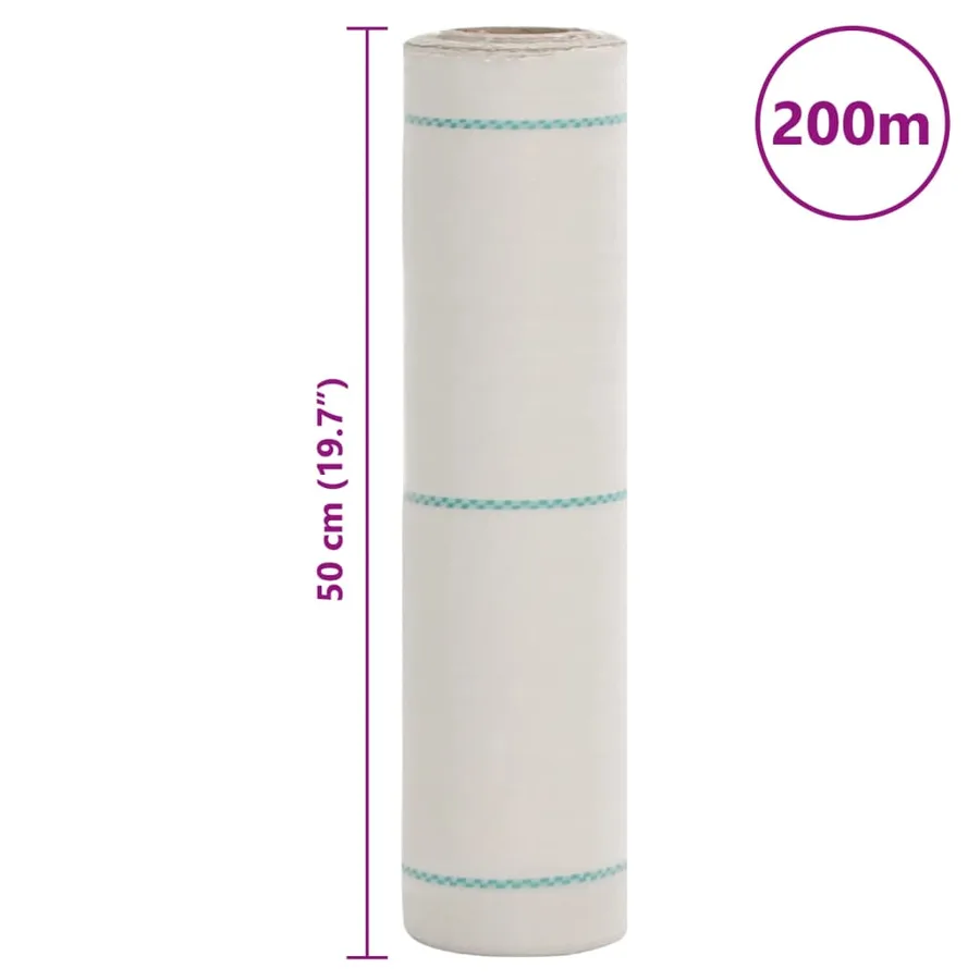Membrane anti-mauvaises herbes blanc 0,5x200 m PP - 8
