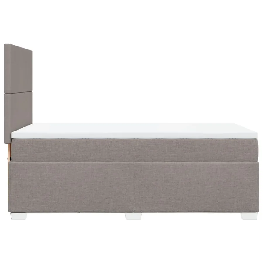 Sommier à lattes de lit avec matelas Taupe 80x200 cm Tissu - 9
