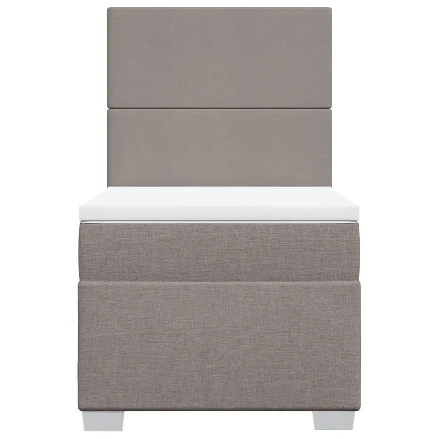 Sommier à lattes de lit avec matelas Taupe 80x200 cm Tissu - 6