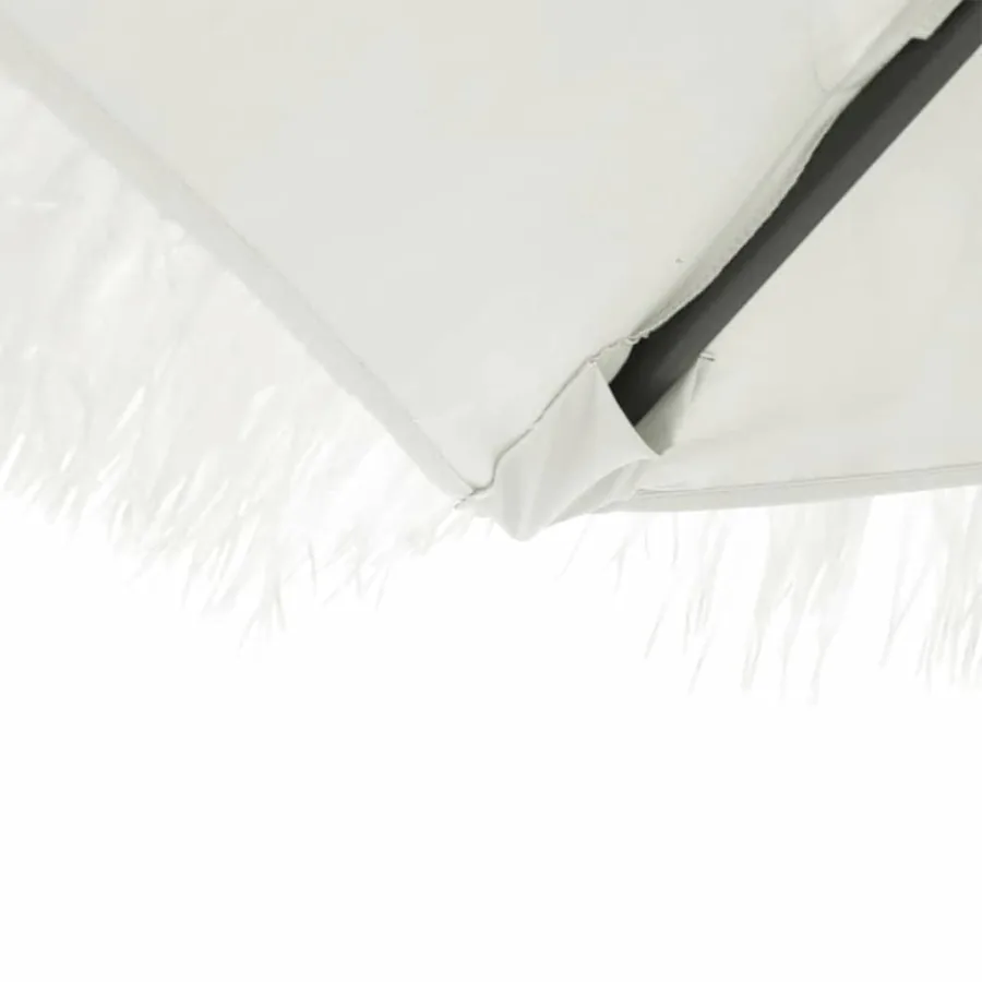 Parasol de jardin avec mât en acier blanc 269x269x235 cm - 7