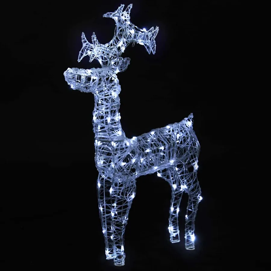 Renne de décoration de Noël 90 LED 60x16x100 cm Acrylique - 3
