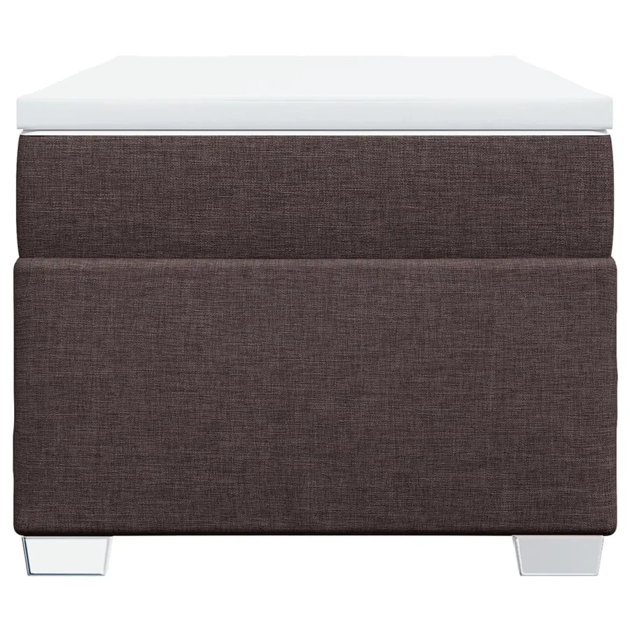 Sommier à lattes de lit avec matelas Marron foncé 100x200 cm - 4