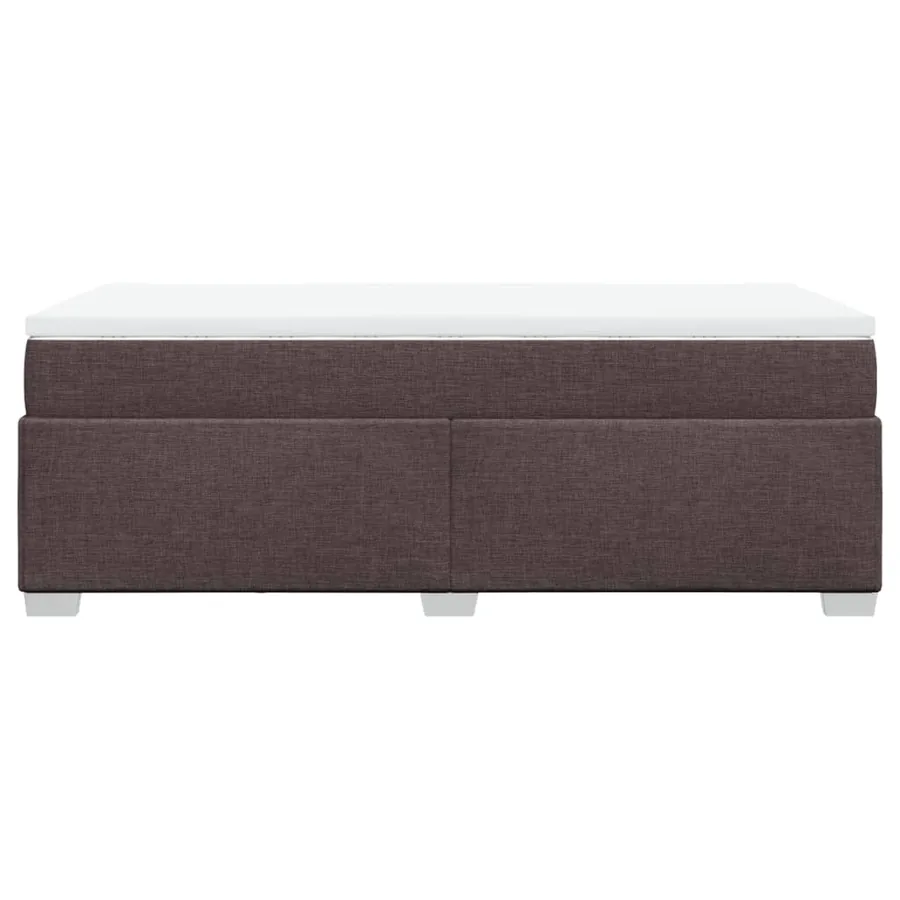 Sommier à lattes de lit avec matelas Marron foncé 100x200 cm - 8