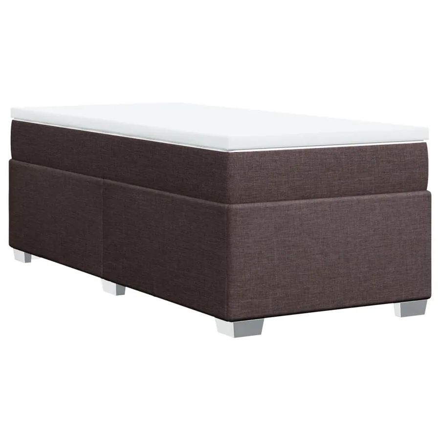 Sommier à lattes de lit avec matelas Marron foncé 100x200 cm - 9