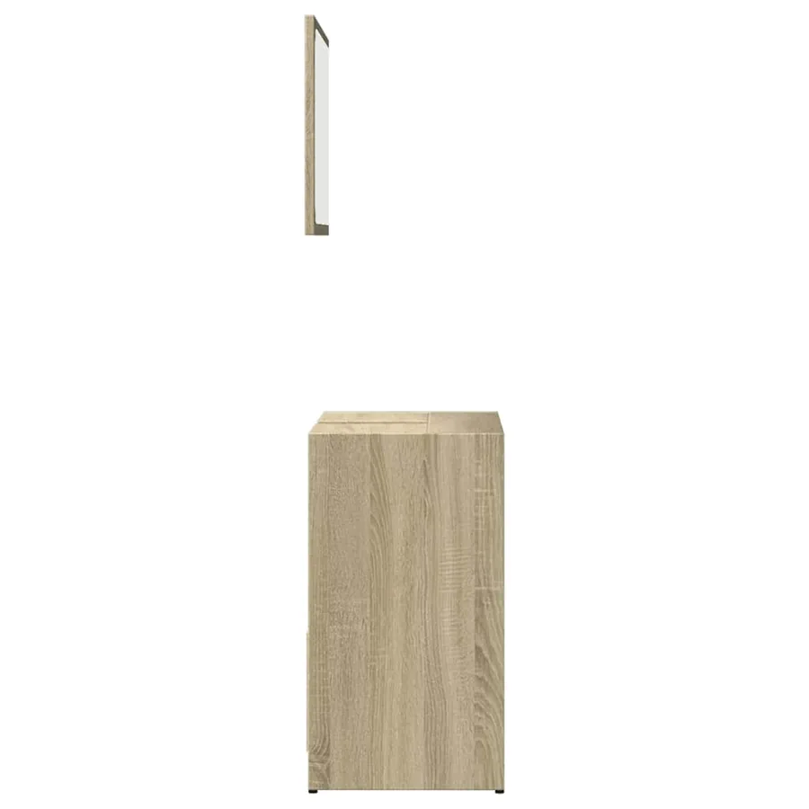 Ensemble de meubles de salle de bain 2 pcs chêne sonoma - 7