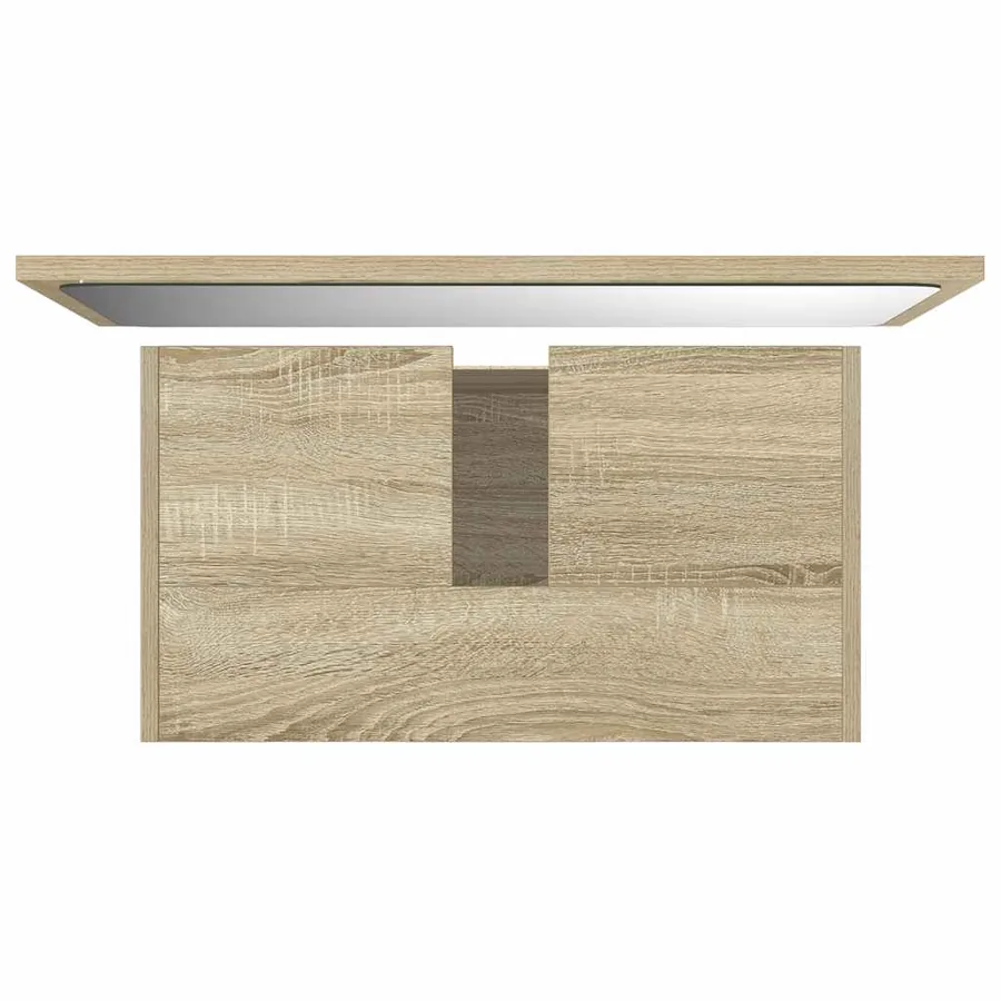Ensemble de meubles de salle de bain 2 pcs chêne sonoma - 9
