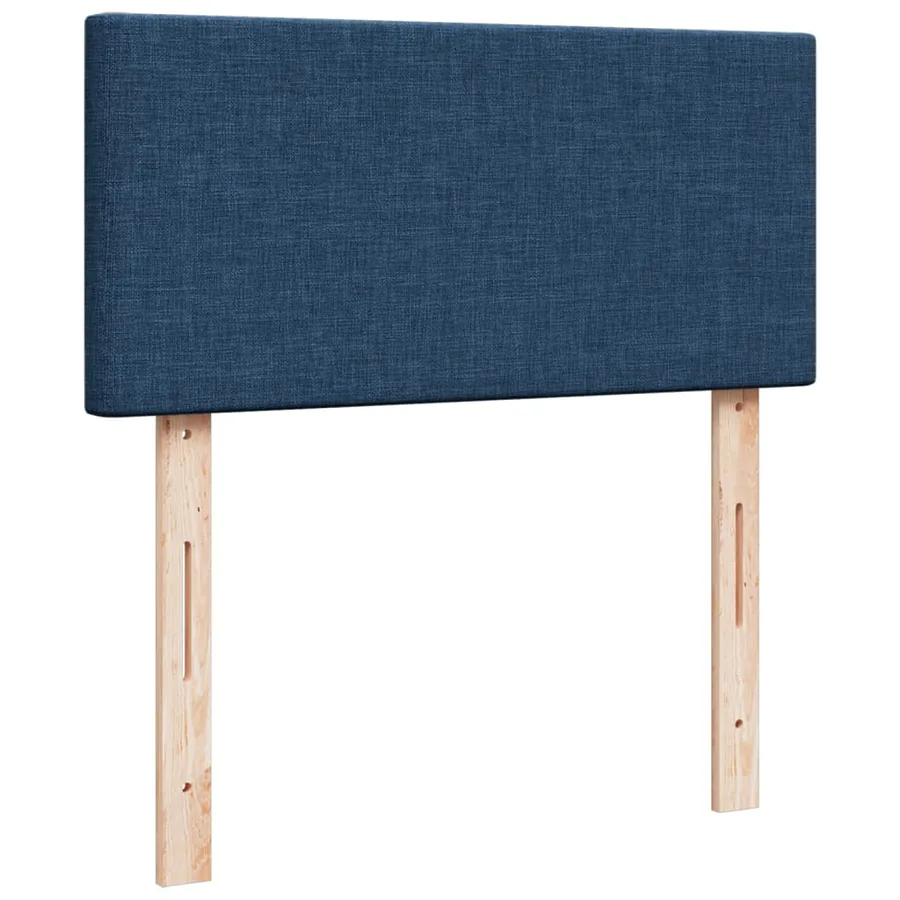 Sommier à lattes de lit avec matelas Bleu 90x200 cm Tissu - 7