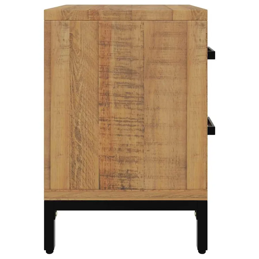 Tables de chevet 2 pcs 36x30x45 cm Bois de pin massif - 7
