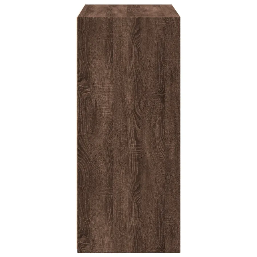 Buffet chêne marron 70x41x93 cm bois d'ingénierie - 5