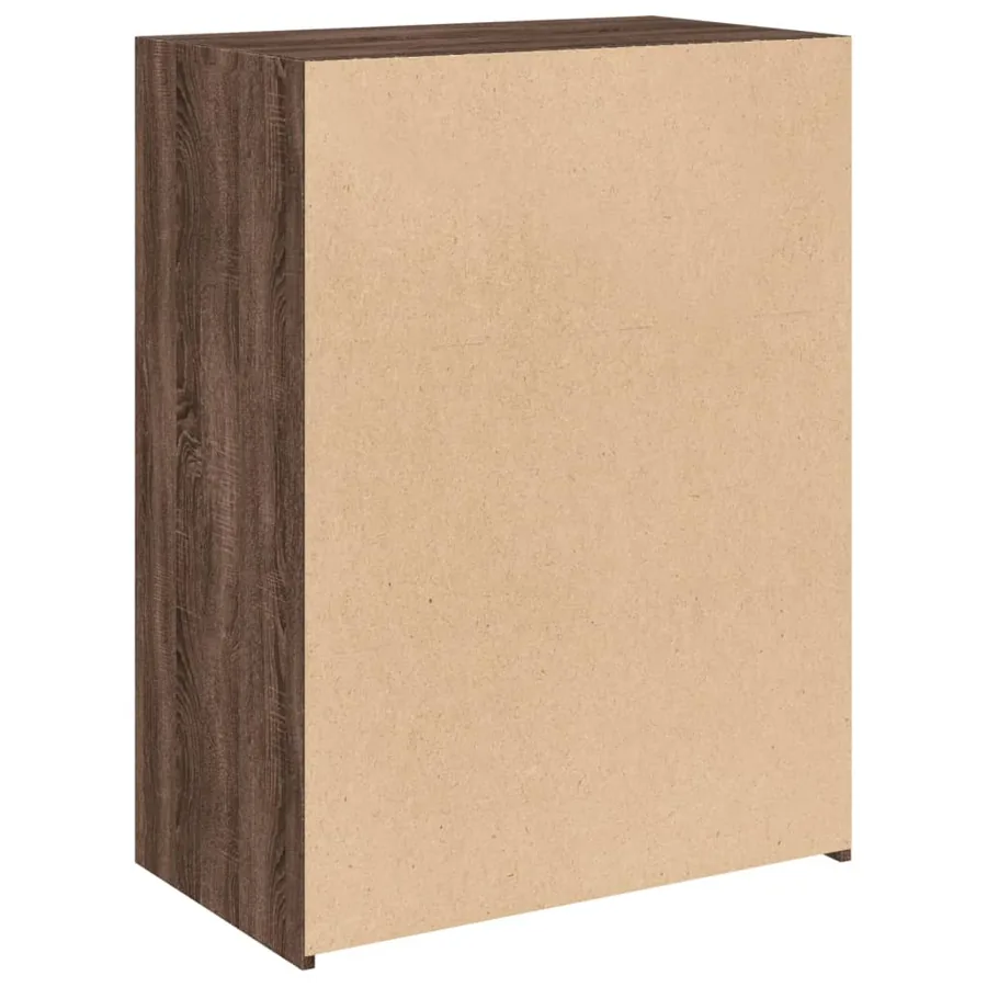 Buffet chêne marron 70x41x93 cm bois d'ingénierie - 6
