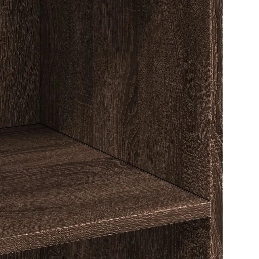 Buffet chêne marron 70x41x93 cm bois d'ingénierie - 7