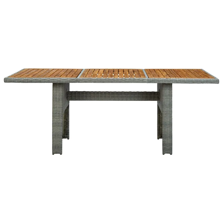 Ensemble à manger d'extérieur et coussins 9 pcs résine tressée - 14