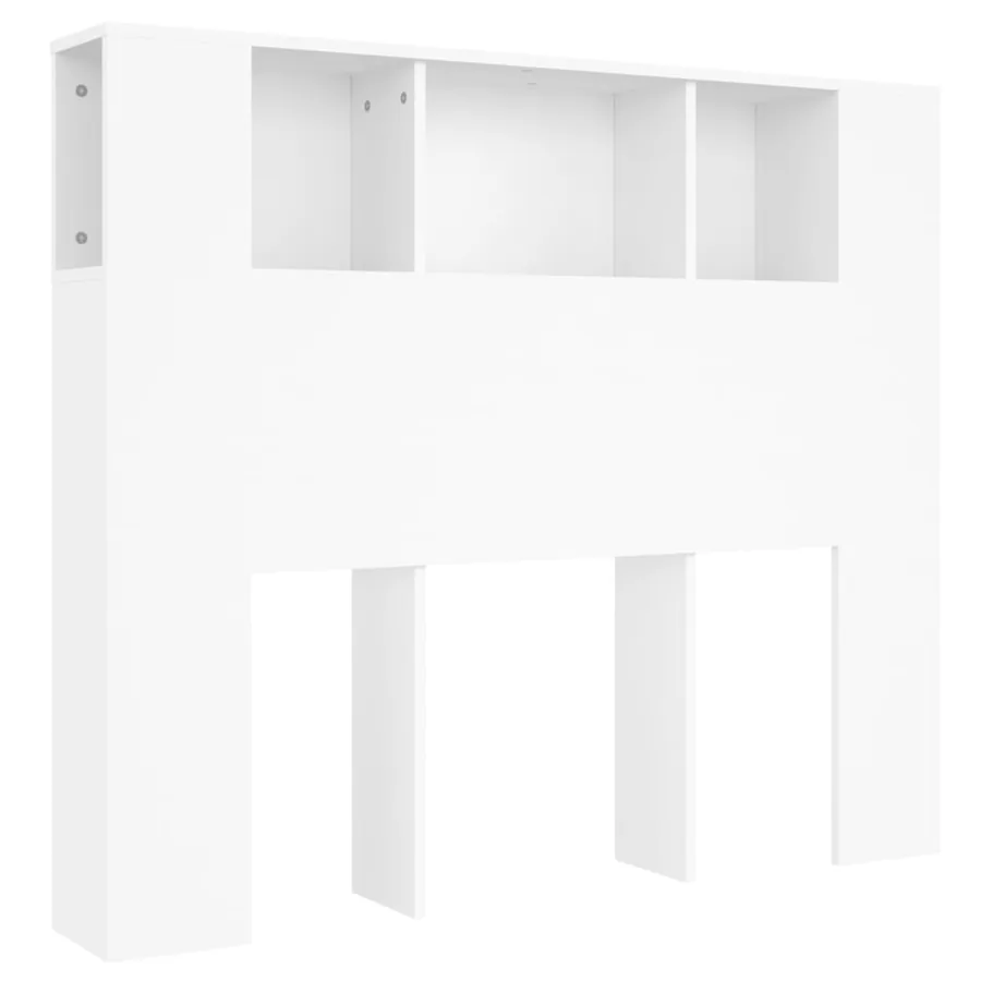 Armoire à tête de lit Blanc 120x18,5x102,5 cm - 2