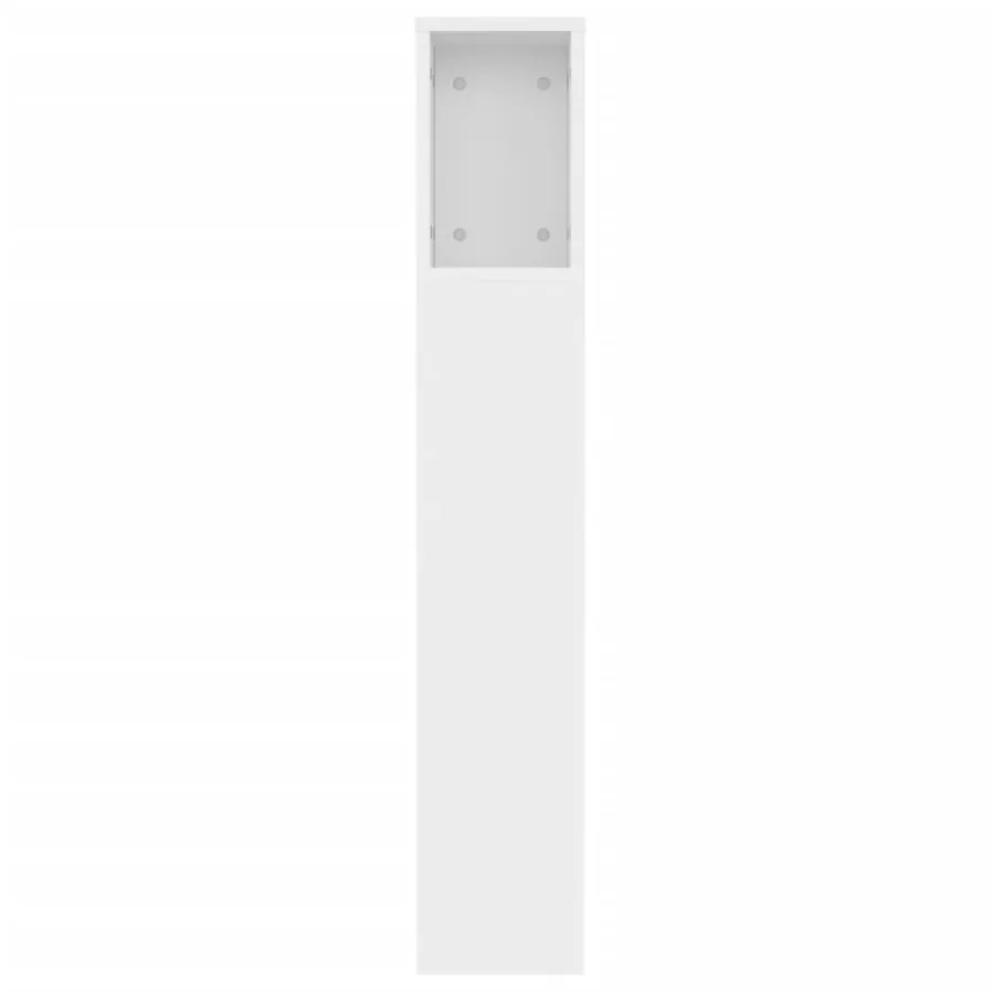 Armoire à tête de lit Blanc 120x18,5x102,5 cm - 5