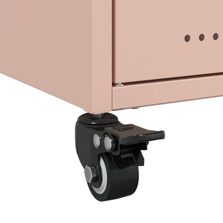 Meuble TV rose 68x39x43,5 cm acier - 10
