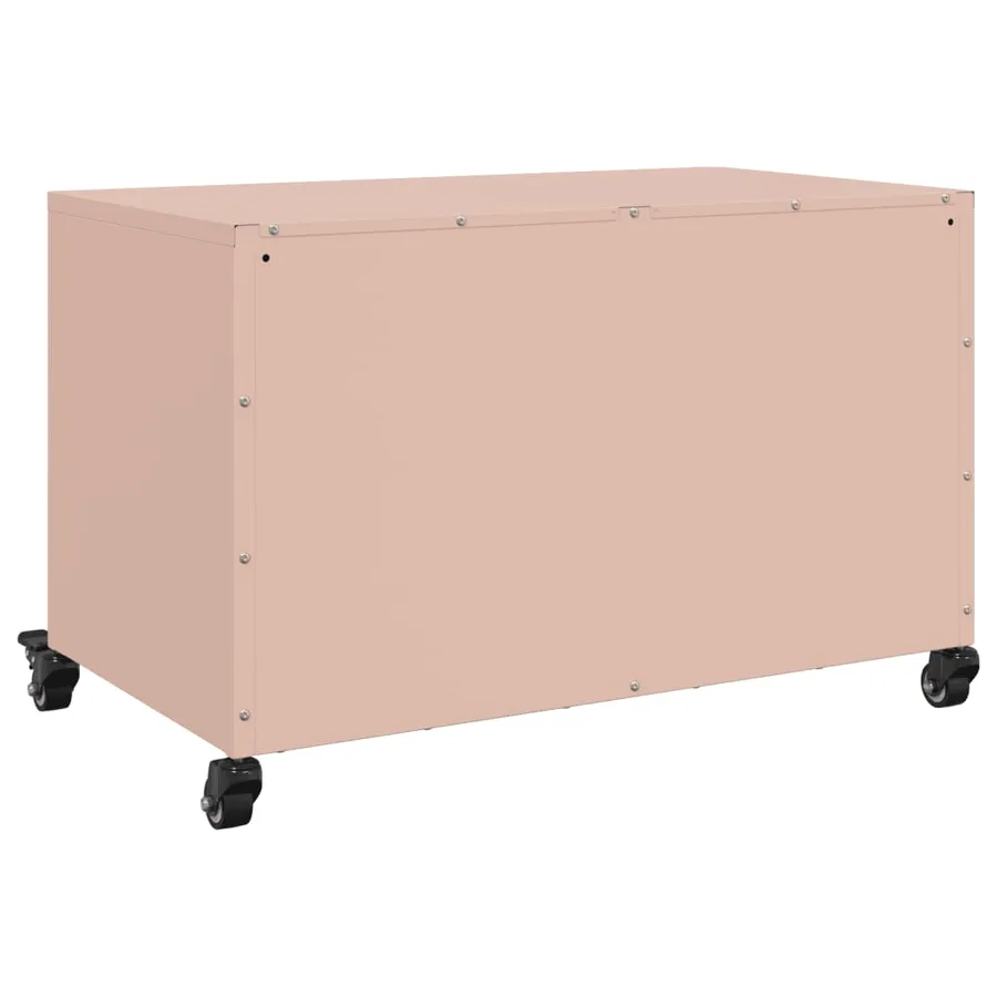 Meuble TV rose 68x39x43,5 cm acier - 8