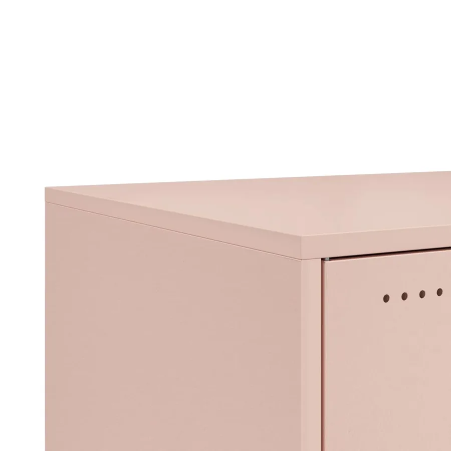 Table basse rose 68x50x43,5 cm acier - 11