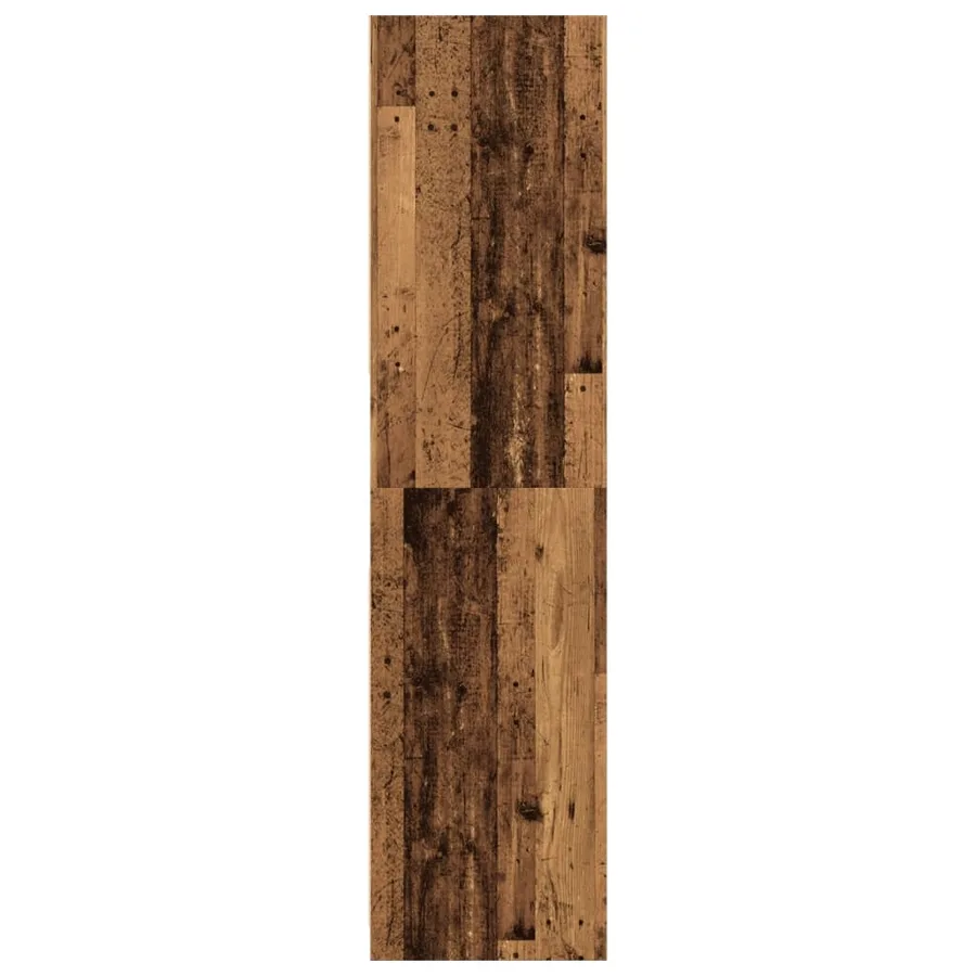 Garde-robe vieux bois 80x50x200 cm bois d'ingénierie - 5