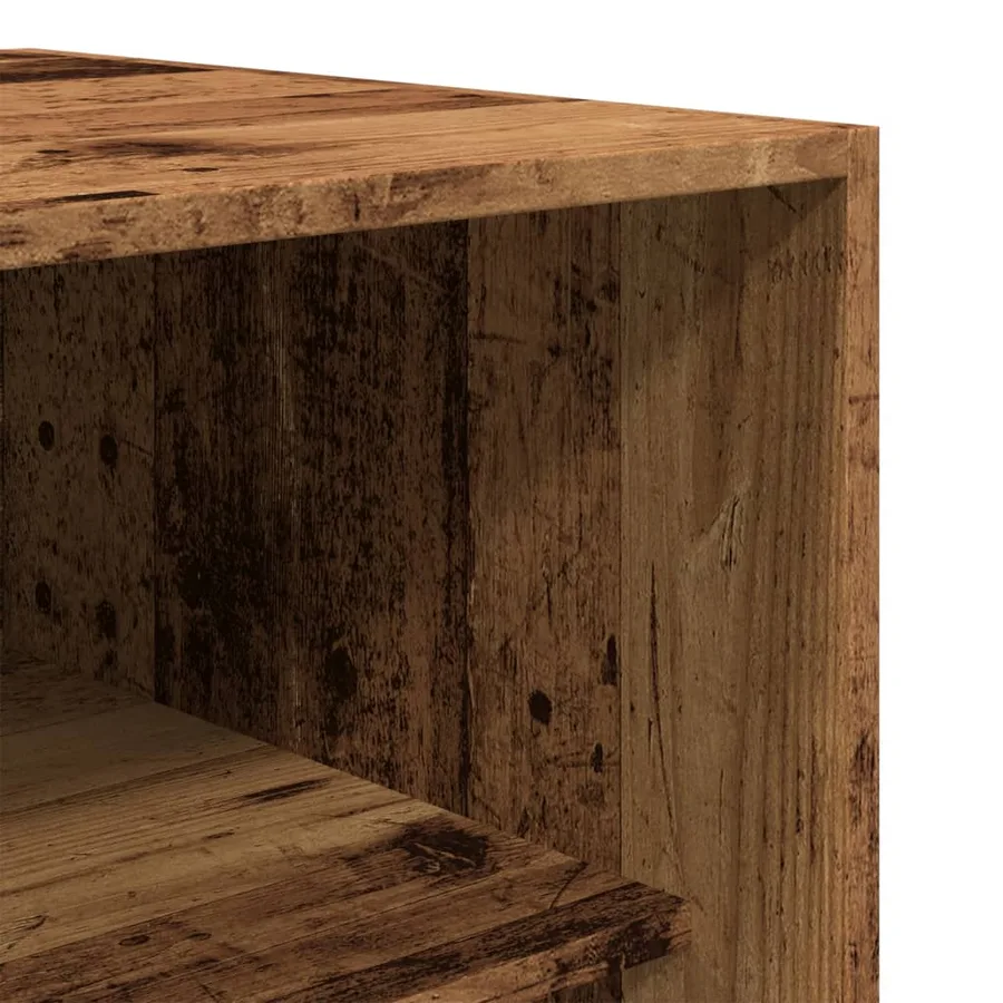 Garde-robe vieux bois 80x50x200 cm bois d'ingénierie - 7
