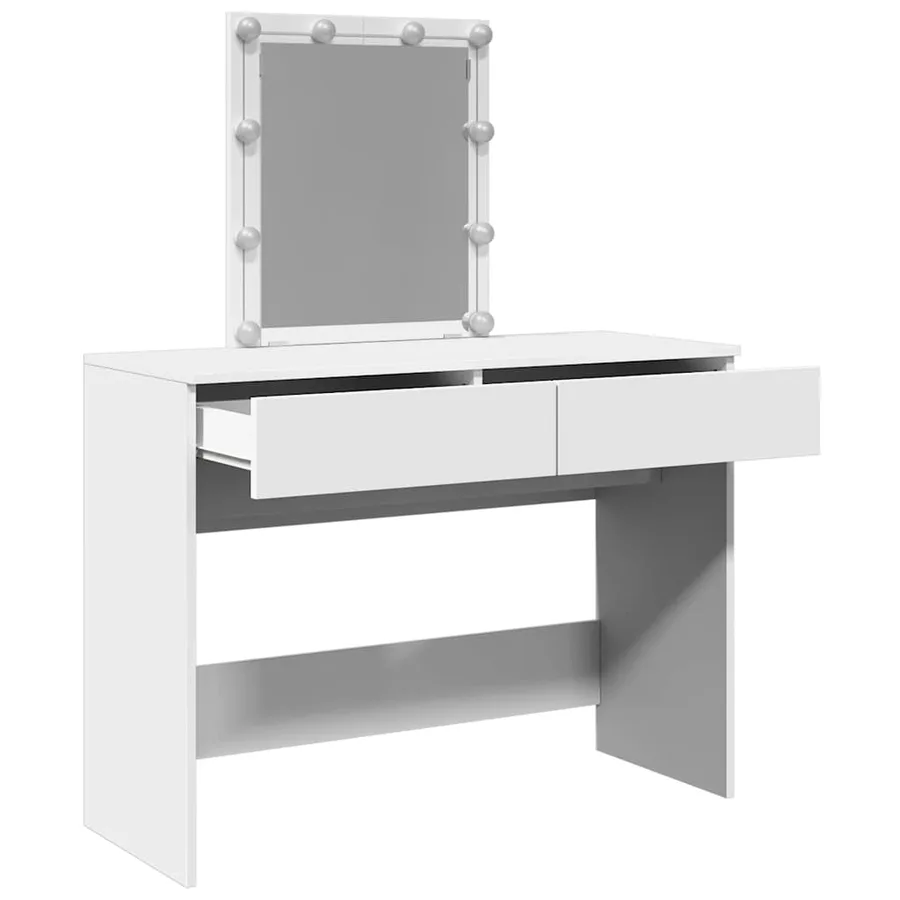 Coiffeuse avec LED blanc 100x40x130 cm - 9
