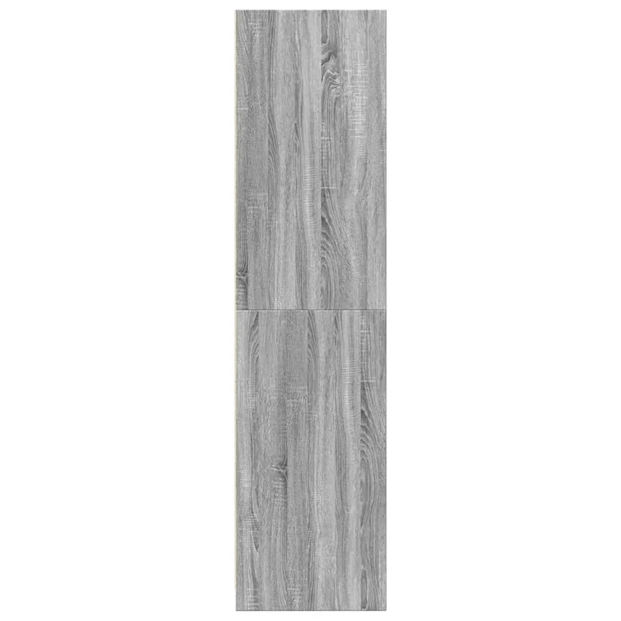 Garde-robe sonoma gris 100x50x200 cm bois d'ingénierie - 5