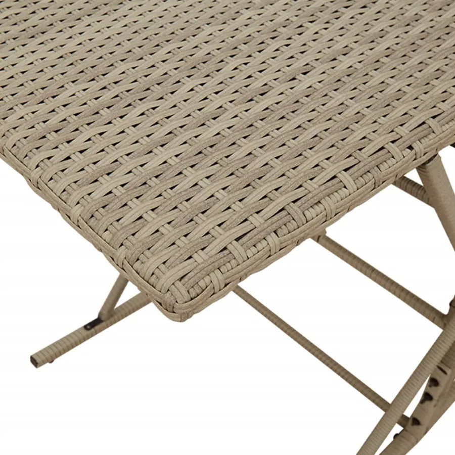 Ensemble à manger de jardin et coussins 7 pcs gris clair rotin - 8
