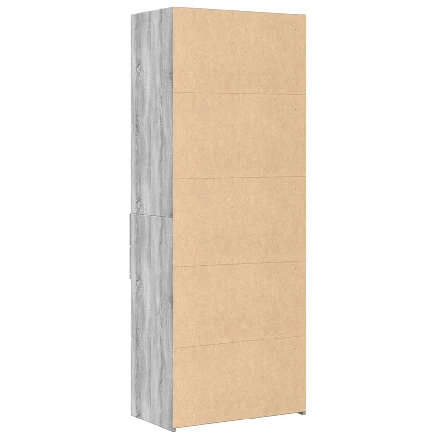 Buffet haut sonoma gris 70x42,5x185 cm bois d'ingénierie - 6