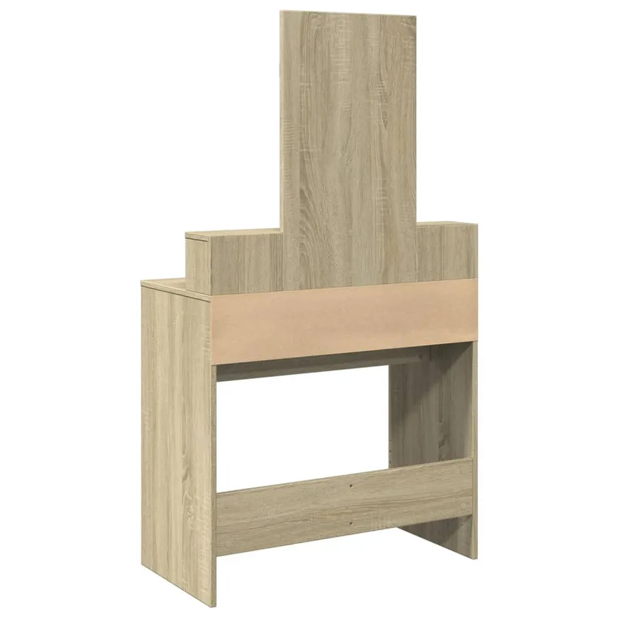 Coiffeuse avec miroir chêne sonoma 80x41x144,5 cm - 6