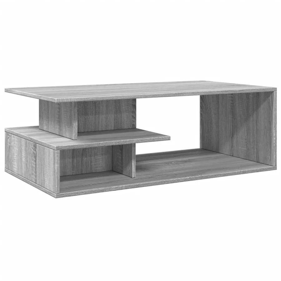 Table basse sonoma gris 102x55x35 cm bois d'ingénierie - 6