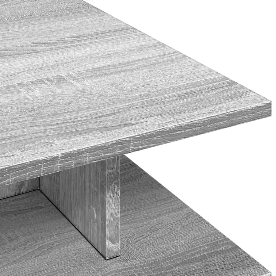 Table basse sonoma gris 102x55x35 cm bois d'ingénierie - 7