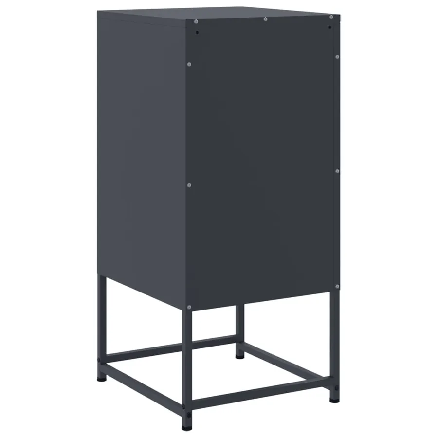 Tables de chevet 2 pcs anthracite 36x39x78 cm acier - 8