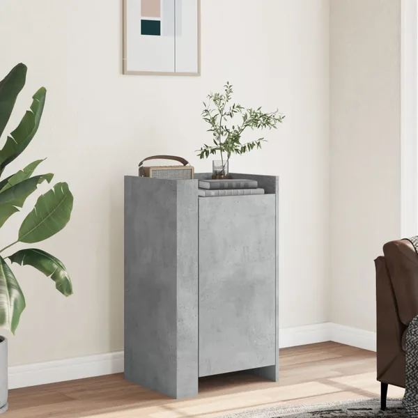Buffet gris béton 45x35x75 cm Bois d'ingénierie