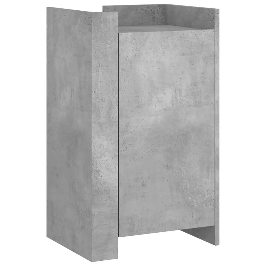 Buffet gris béton 45x35x75 cm Bois d'ingénierie - 2