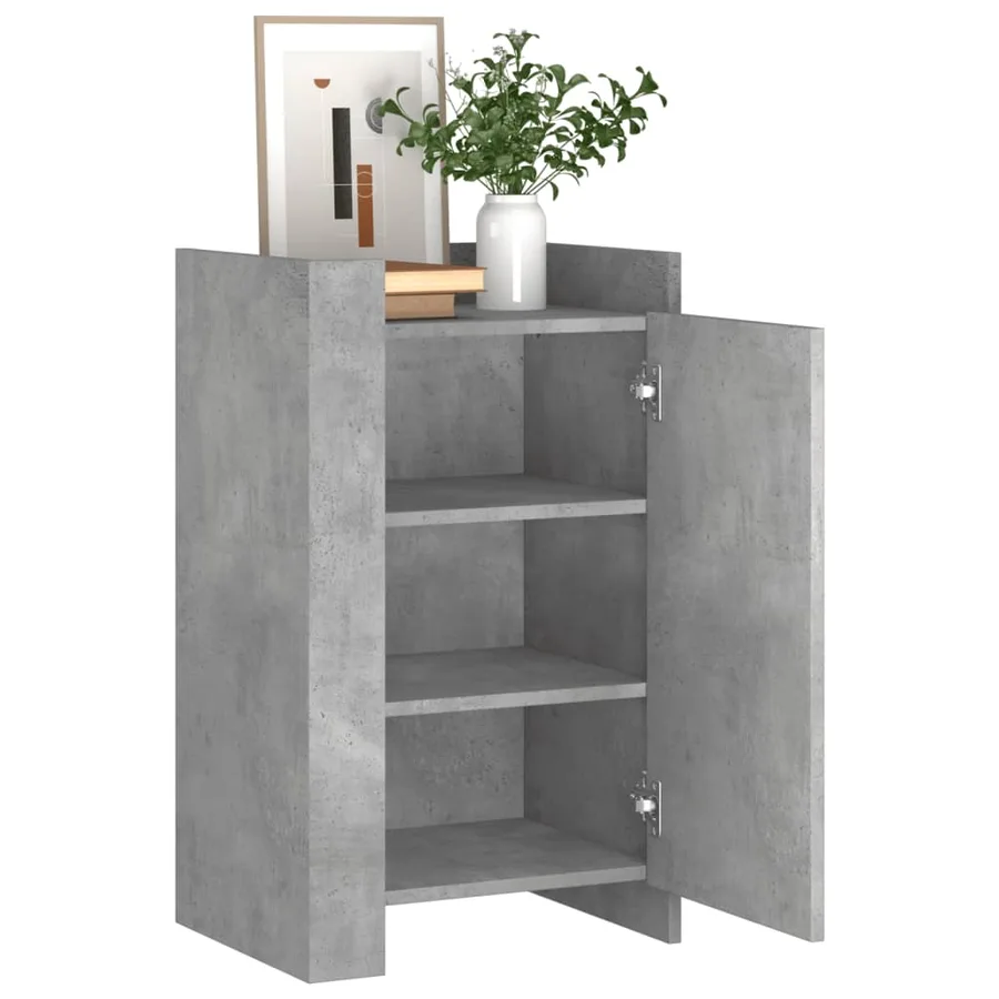 Buffet gris béton 45x35x75 cm Bois d'ingénierie - 3