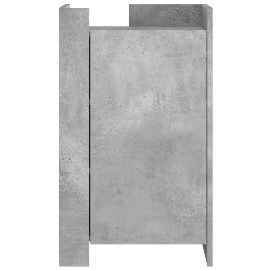 Buffet gris béton 45x35x75 cm Bois d'ingénierie - 4