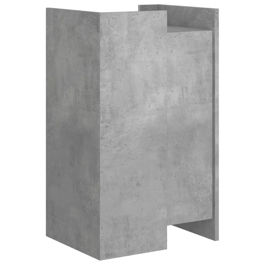 Buffet gris béton 45x35x75 cm Bois d'ingénierie - 6