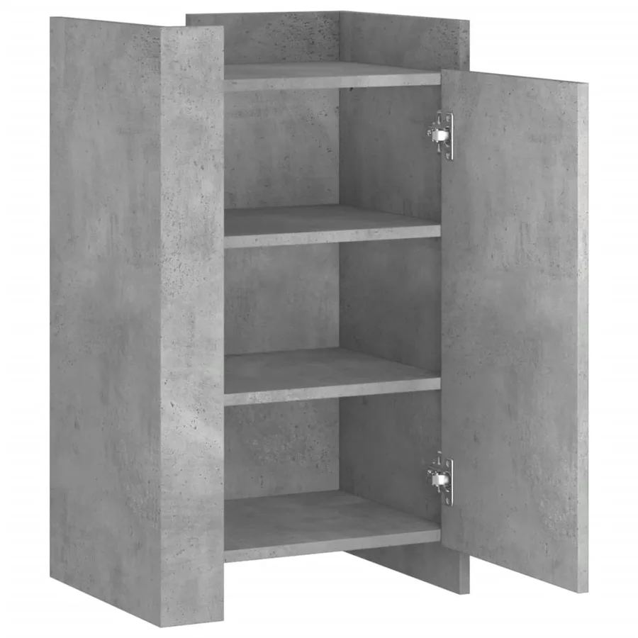 Buffet gris béton 45x35x75 cm Bois d'ingénierie - 7