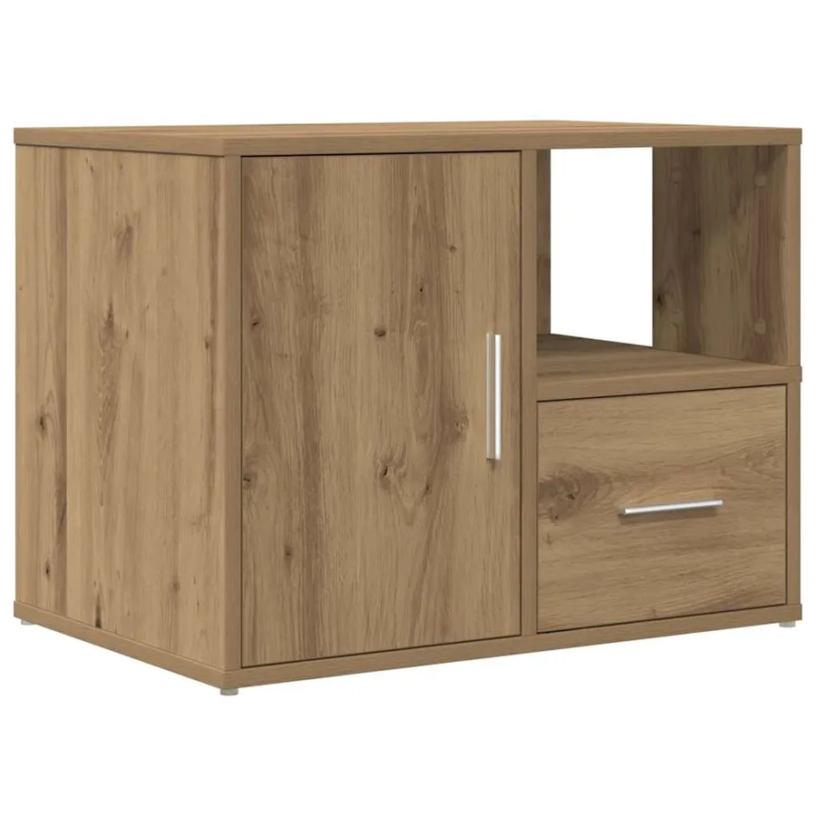Armoire d'angle chêne artisanal 160x40x45 cm bois d'ingénierie - 6