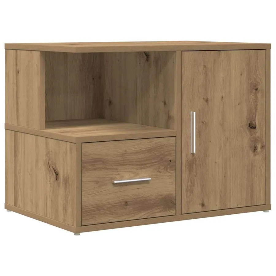 Armoire d'angle chêne artisanal 160x40x45 cm bois d'ingénierie - 8