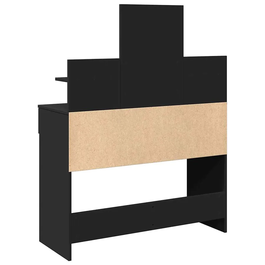 Coiffeuse avec LED noir 100x40x130 cm - 7