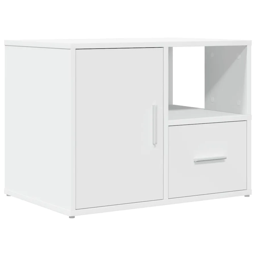 Armoire d'angle blanc 160x40x45 cm bois d’ingénierie - 6