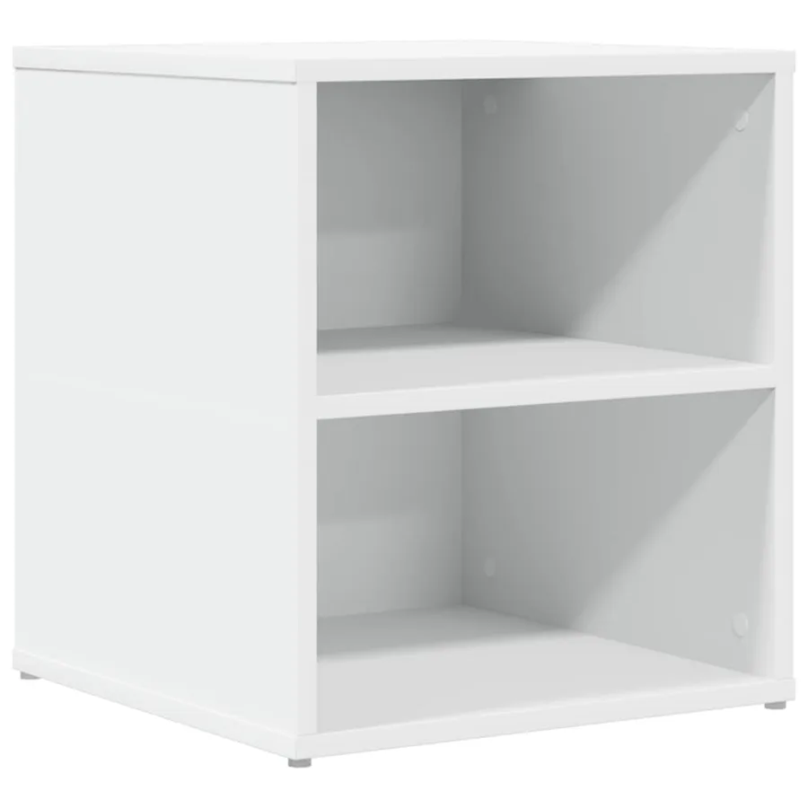 Armoire d'angle blanc 160x40x45 cm bois d’ingénierie - 7