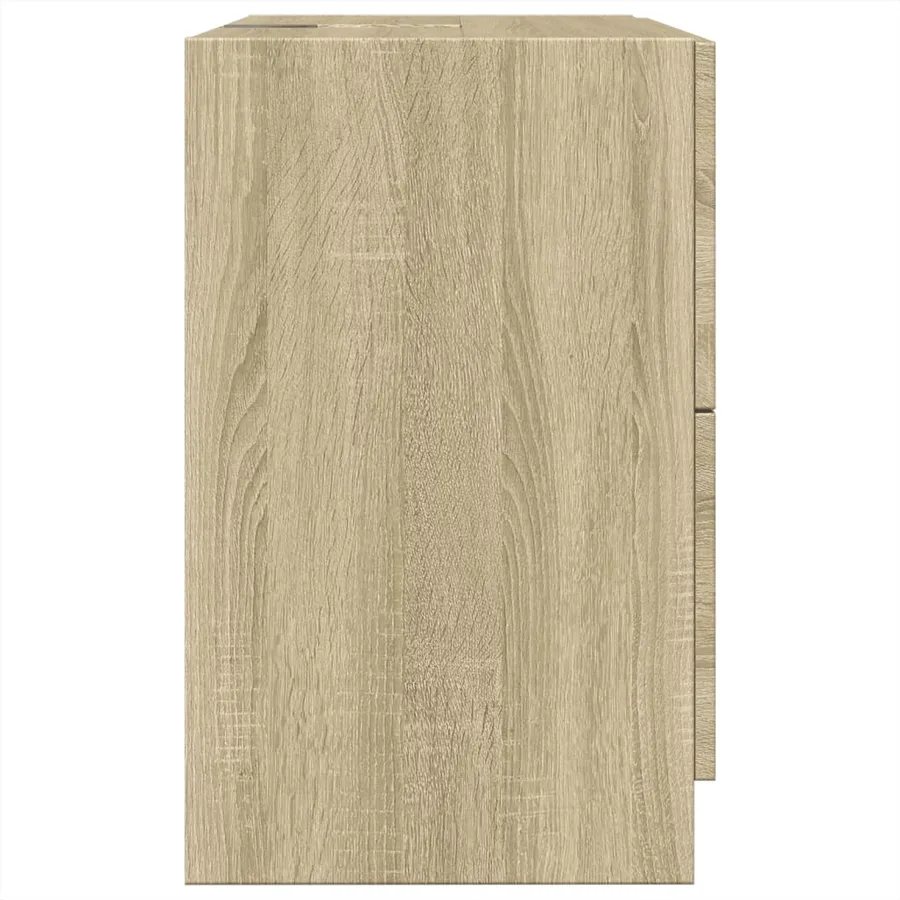 Armoire d'évier chêne sonoma 59x37x59 cm bois d'ingénierie - 6