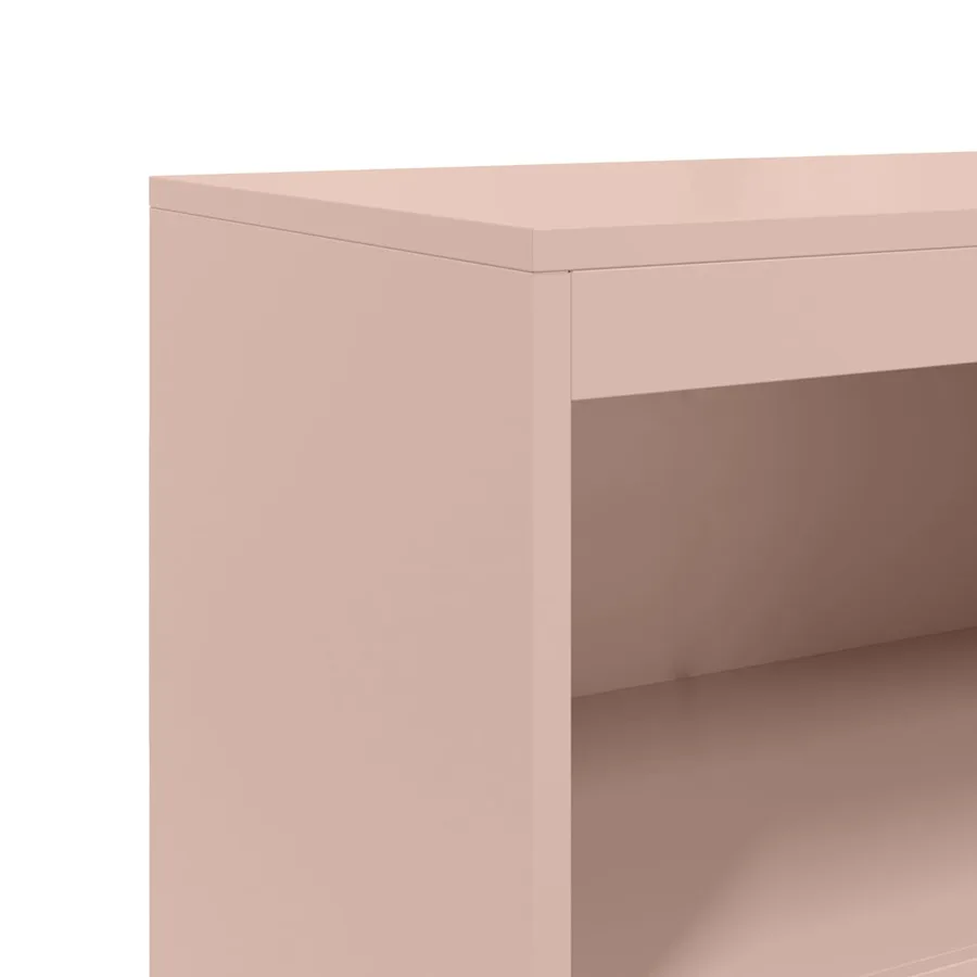 Buffet haut rose 68,5x38,5x123,5 cm acier - 10